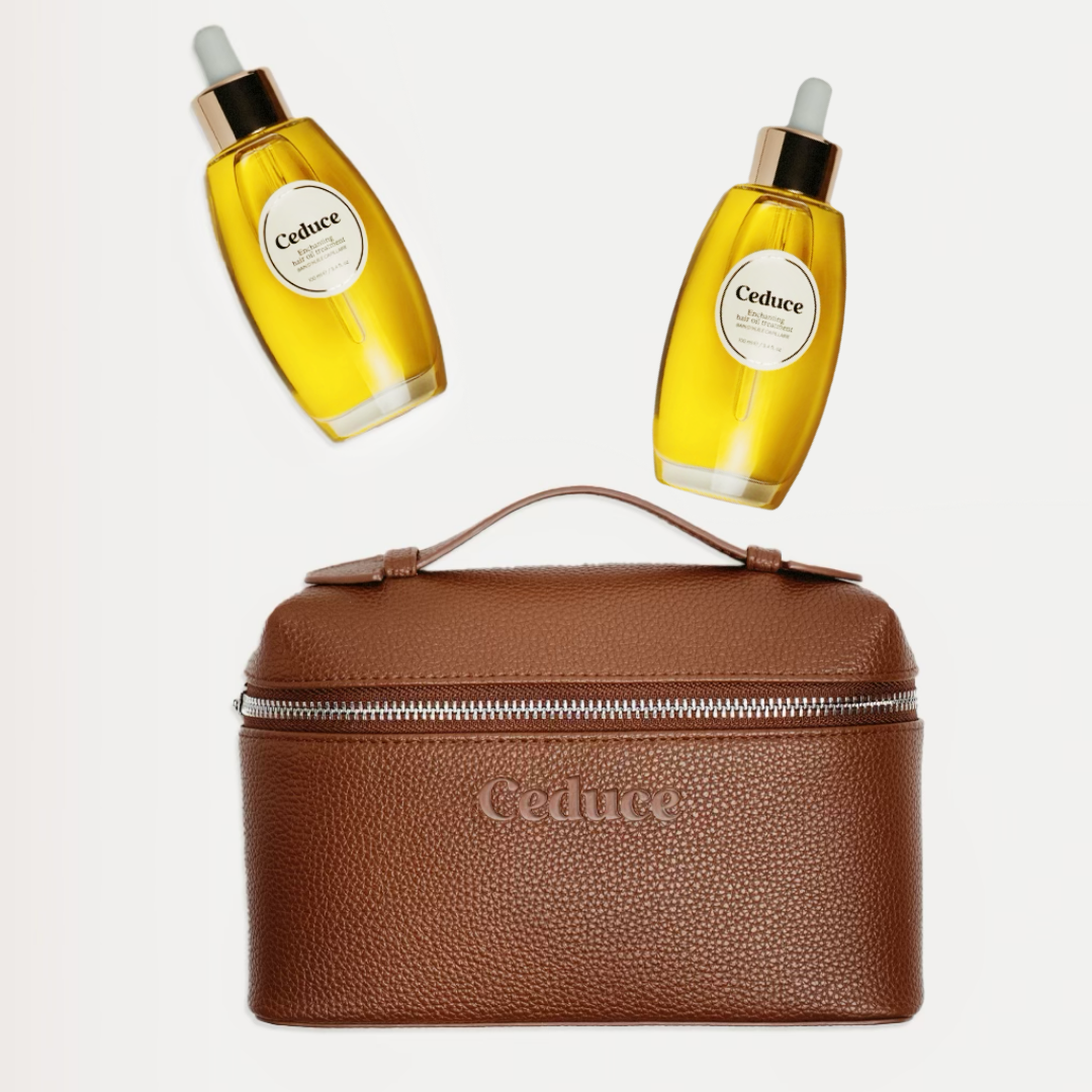 The Ceduce Hair Oil Set — 2 Full Sizes + Signature Bag